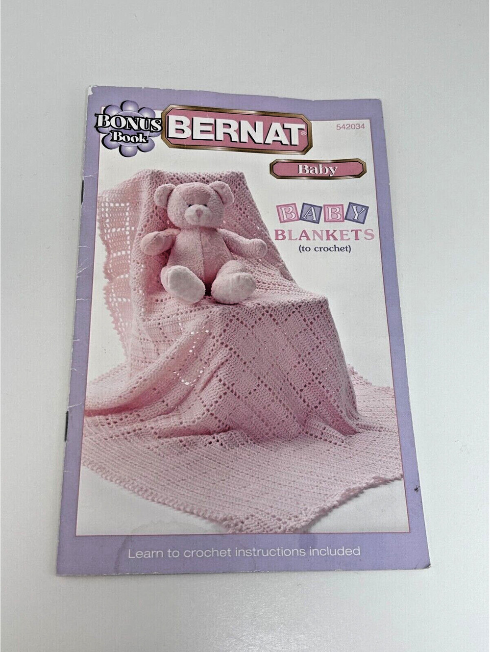 Bernat Baby Blanket to Crochet Bonus Book 4 patterns 542034 2009 Printed Canada